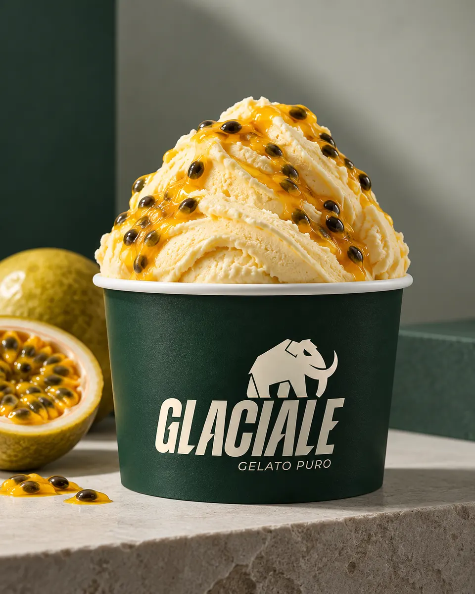Pote Glaciale de mousse de maracujá